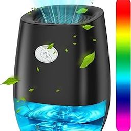 Dehumidifiers 35 OZ, Small Dehumidifiers for Home, Bedroom, Bathroom, Portable Dehumidifier with Auto Shut-off, 7 Colors Night Lights, Mini Dehumidifier for Closet RV Office, Ultra Quiet-image-15