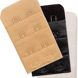 Nylon Bra Increase Band Length-Bra Extensions-Bra Extender Hooks for Women-Bra Hook Extender Combo(Pack of 3)-36
