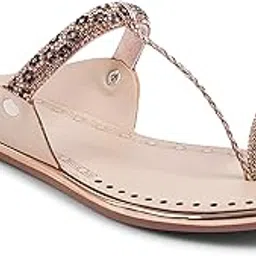 padchin Women Kolhapuri Flat Chappal, Embellished Slippers and Fashion Sandals Girls-picture-39