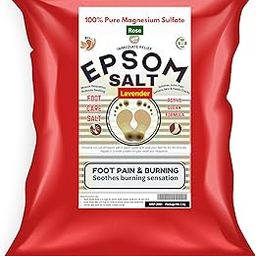 Red Lavender Epsom Salt granule for | Foot bath & Body Relax | Muscle aches & pain relief | Relief from swelling & soreness | 1kg-image-8