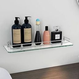 Plantex Premium Transparent Glass Shelf for Bathroom/Kitchen/Living Room - Bathroom Accessories (Polished, 18x6 Inches) - Pack of 1-image-64