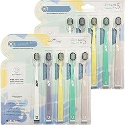 ArtSpark Tooth Brush Set - Tooth Brush Combo Pack of 10 Pcs; Toothbrush for Kids & Adults, Super Soft Bristles for Sensitive Teeth, Manual Toothbrush for Kids & Adults (Multicolour)-image-45