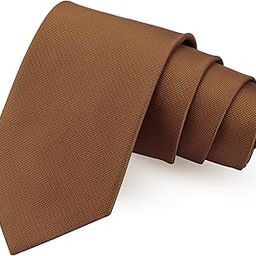 Charming Brown Colored Microfiber Necktie for Men-image-66