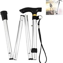 Futaba Folding Hiking/Trekking/Walking Stick - Silver-image-94