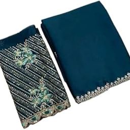 From Kaushal Textiles Georgette Saree for Women with Matching Blouse Piece | Saree for Wedding & Festive_Occasions-image-21