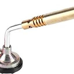 MLD Gas Torch Flame Torch Head Flamethrower Burner Butane Gas Blow Torch Hand Ignition Torch for Camping Welding BBQ Cooking Manual Ignition (Torch Gun Only) (Steel, Color-Multi) Pack -1-27