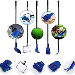 Liny - Aquarium 5-In-1 Glass Cleaning Brush For Removing Algae|Fish Tank Glass Cleaning Brush, 1 Piece-image-91