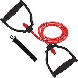 ZUNBELLA Resistance Tube Exercise Bands for Stretching, Workout, and Toning for Men and Women with Additional Door Anchor-image-79