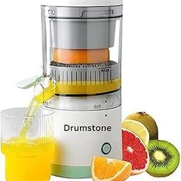 Drumstone 𝟏𝟓 𝐘𝐞𝐚𝐫𝐬 𝐖𝐚𝐫𝐫𝐚𝐧𝐭𝐲 Electric Citrus Juicer – USB Rechargeable 45W Portable Orange Juicer for Home, Office & Travel | BPA-Free Mini Lemon, Mosambi, Grapefruit Juice Extractor-13