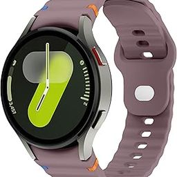 XMUXI Compatible with Samsung Galaxy Watch 7 6 5 4 Strap 40mm 44mm Original No Gap Silicone Replacement Band for Galaxy 6 Classic 43mm 47mm / 4 Classic Strap 42mm 46mm-image-91