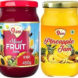 9AM Mixed Fruit and Pineapple Jam Combo Pack, 450g Each, 2 Pieces-picture-24