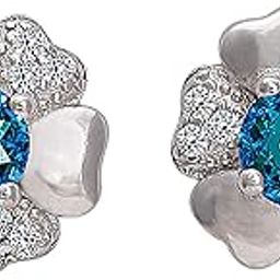 925 Silver Cobalt Blue Blooming Flower Earrings | Gifts for Girlfriend, Gifts for Women and Girls | With Certificate of Authenticity and 925 Stamp | 6 Month Warranty*-image-44