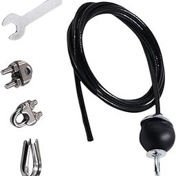 MERISHOPP Steel Wire Rope with Rubber Stopper Ball Heavy Duty for Gym Workout Accs-picture-15