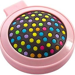 Alexvyan Pink Rainbow Round Travel Mini Hair Comb with Make up Mirror Pocket Hair Brush Folding Hair Brush for Travelling For Women Kids Girls-image-118