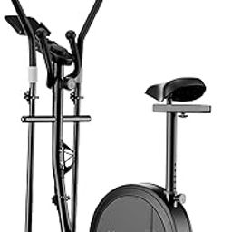 Lifelong Elliptical Cross Trainer Bike for Home Use | Cycling Machine | Exercise Machine with Touch LED Screen Display, Adjustable Seat |6kg Flywheel|Magnetic Adjustable Resistance & iPad Holder-Black-15