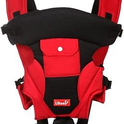 LILTOES Baby Carrier Bag for 3M to 2Year Baby| Kangaroo Bag with 3 Carry Positions Max Weight Up to 12 Kgs (Red)-image-13
