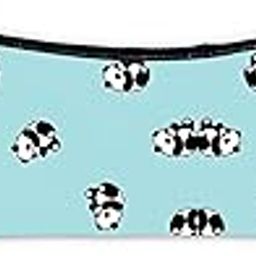 Cartoon Blue Pencil Pouch Panda Printed Purse for School Kid's Men Women Multicoloured-picture-8
