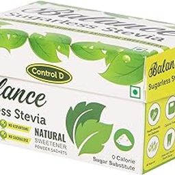 Control D Balance Natural Sugarless High Concentration Stevia Sweetener 200 Sachets-image-54