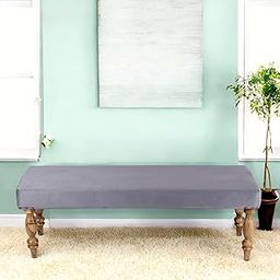Ikiriya Cairo Sheesham Wood Accent 3 Seater Bench/Settees/Recamiers for Living Room | Bedroom | Hallway | Balcony | Home | Dining Room | CAF | Resort | Hotel (Iron Grey Velvet)-image-10