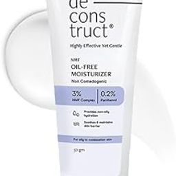 Deconstruct Oil-Free Moisturizer For Oily Skin | 3% NMF Complex + 0.2% Panthenol | Lightweight Gel Moisturizer | For Oily to Combination Skin | 50gm-77