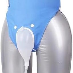 TOCINGO Silicone Urine Collector with Wearable Washable Urinal Collector Bag for Men and Women Elderly Bladder Control Devices with 2 Urine Catheter Bags (MALE - FREE SIZE)-15