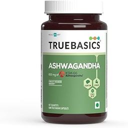 TrueBasics Ashwagandha, 600mg of KSM 66 Ashwagandha (60 Capsules) | With Clinically Researched Ingredients | Energy and Immunity Booster-30