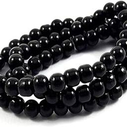 Dev fab Black Glass Beads Mala & Bracelets for Men & Womens-image-39
