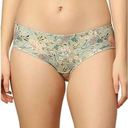International Women's Polyamide Classic Floral Hipster Panties (Pack of 1) (755I868_Green-image-5