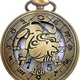 Antique Pocket-Watch Vintage Zodiac Sign Theme Metallic Car Bike Home Key Chain & Key Rings Best Gift for Men & Women on Their Special Occassions-image-80