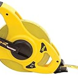 FREEMANS Top Gear Fibreglass Open Reel Tape -30m/100ft With Unbreakable ABS case || Protruding Marker || Geared Mechanism - 3x Faster Winding and Soft Grip PVC Handle-10