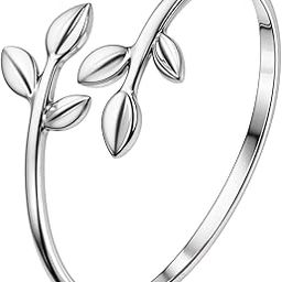 92.5 Sterling Silver Toe Rings for Women | 92.5 Sterling Silver Adjustable Contemporary Style & Stunning Shine | Single Piece Only - Leaf-image-46