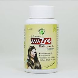 Bhargav Ayurveda I Amazing hair Capsule | Hair Growth | Arrest Hair Falls | Prevent Premature Graying | Regrow Scalp Hair | Strengthen Hair | Dense & Black Hairs | Nourishes Follicles |60 Capsules (Pack of 2)-image-8