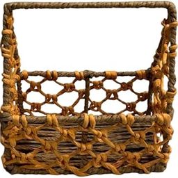 Handmade Jute Rope Basket with Handle – Multipurpose Storage Organizer for Home, Kitchen & Gifting – Eco-Friendly Decorative Basket for Toys, Towels, Fruits & More (Blue)-image-93