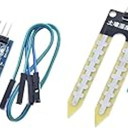 RoboElectrixx Soil Moisture Meter Testing Humidity Sensor, Water-Sensor, Soil-Hygrometer Detection Module for Arduino (Piece-2)-20