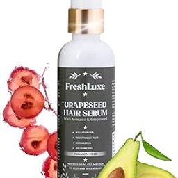 FreshLuxe Grape Seed Hair Serum | Avocado & Grape Seed Oil | Frizz Control & Dandruff-free | Unisex | 100ml-image-19