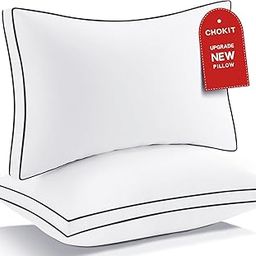 Premium Pillows Queen Size Set of 2, Fluffy and Supportive 7D Down Alternative Bed Pillows, Luxury Soft Hotel Quality Gusseted Pillow for Side Back Stomach Sleepers, Relief Neck Head and Shoulder Pain-image-3