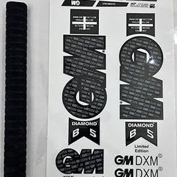 R-22 Cricket BAT Sticker with Grip Combo | English Willow | BLACK-09 |-picture-15