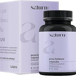 Saturn by GHC PCOS Balance Capsules - Ayurvedic Blend with Shatavari, Gokshura & 20 Herbs | Supports Women with Polycystic Ovary Syndrome-image-4