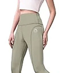 poojaran saree Womens High-Waisted Athletic Leggings with Side Pockets, Compression Fit, Gym Pant Workout Running-picture-3