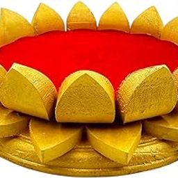 Parth Pooja Wooden Lotus Kamal Aasan-Where god Resides, Made of ShriParni Wood for Keeping Maha Meru Shri Yantra (6 Inch)-24