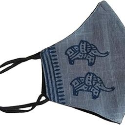 3-Ply Reusable Fabric Mask in Foil Print Linen Masks for Men and Women-24