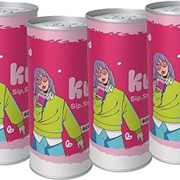 Kuhl'Z Sparkling Drink, Flavored Soda Drink, Berry Peach|250ml (Pack of 4)-image-17