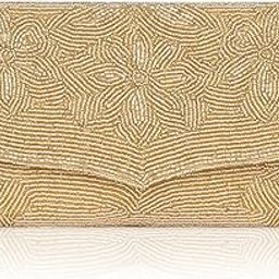 Celeste Clutch Bag For Women | Floral Beaded Womens Envelope Clutch Handbag Magnetic Closure | Detachable Chain Sling Purse for Women/Girls | Ladies Purse for Party, Wedding-image-64