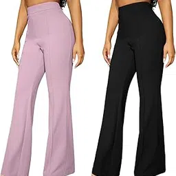 nu cloths Trendy Retro Women’s Trousers – Stylish & Comfortable Fashion Pants (Pack of 2)-picture-6