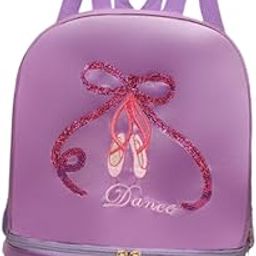 CALANDIS™ Ballet Dance Backpack Lightweight Girls Ballerina Bag for Travel Yoga Sports Purple-image-25