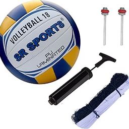 SR SPORTS Size 4 PVC Volleyball – Soft Touch & Waterproof with Pump, Net & Needle – Durable Indoor & Outdoor Ball for Training, Beach & Backyard Games-image-77