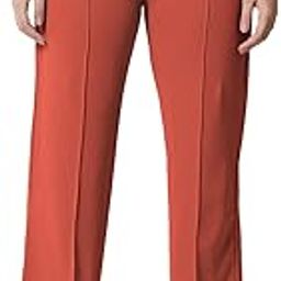 Womens High Rise Regular Solid Trousers-image-9