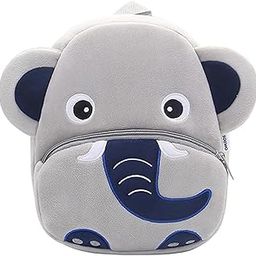 School Bag for Kids Boys and Girls, 14 Inch Small Backpack for Kid, 2-6 Year Old, Toddler, Unisex, Picnic, Casual, Travel, Birthday,Gift For Kids (Cute Blue Grey Elephant)-picture-7