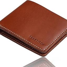 Mens Wallets - Full Grain Leather RFID Wallet for Men with ID Window, Card Slots and Cash Pocket (Medium, TAN)-28