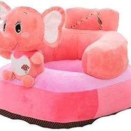 AVSHUB Elephant Shaped Baby Rocking Chair for Baby Sofa Seat Chair Plush Cushion Playing Sofa and Chair Dining Chair Birthday Gift for Kids - Pink (Cotton)-image-14